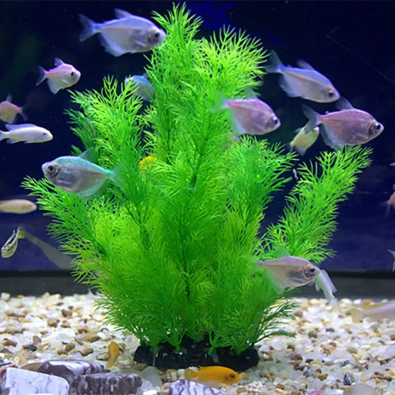 Aquarium Fish Enrichment - Sztuczne rośliny akwariowe Podwodna trawa wodna