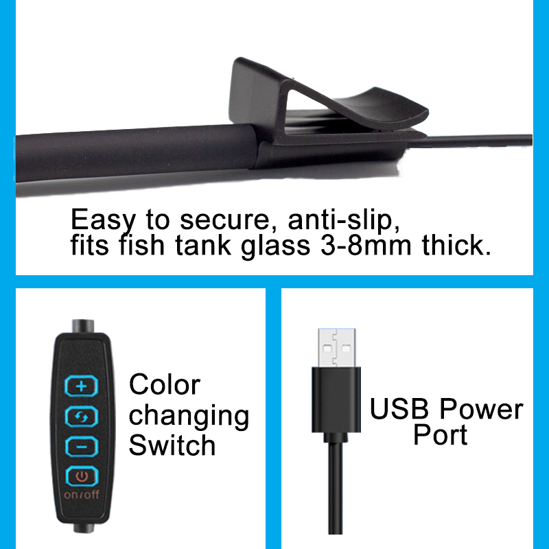 Lampa LED do akwarium USB, ośw – Aquarium Fish Enrichment recenzja i cena
