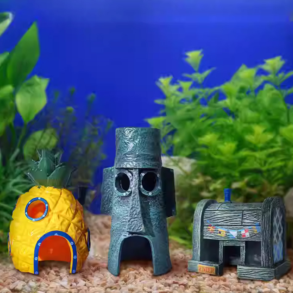 3 szt. Kreskówkowe dekoracje d – Aquarium Fish Japan recenzja i cena