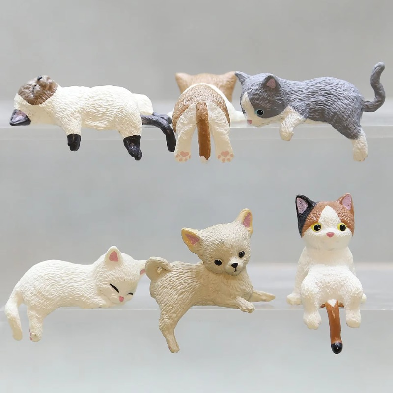 1Pc Cute Cartoon Cat PVC Home  – Aquarium Fish Real recenzja i cena