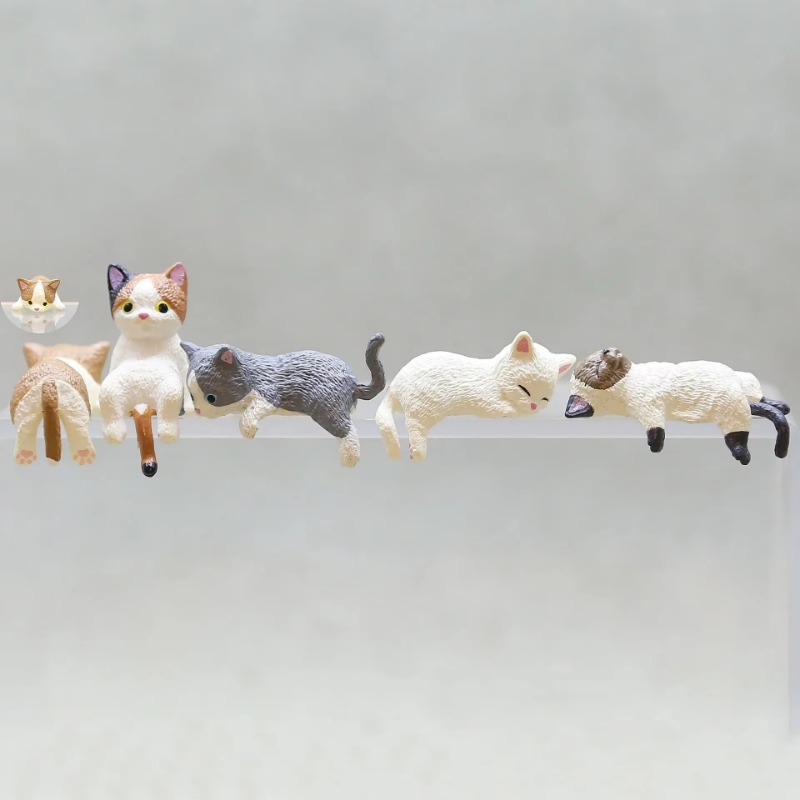 1Pc Cute Cartoon Cat PVC Home  – Aquarium Fish Real recenzja i cena