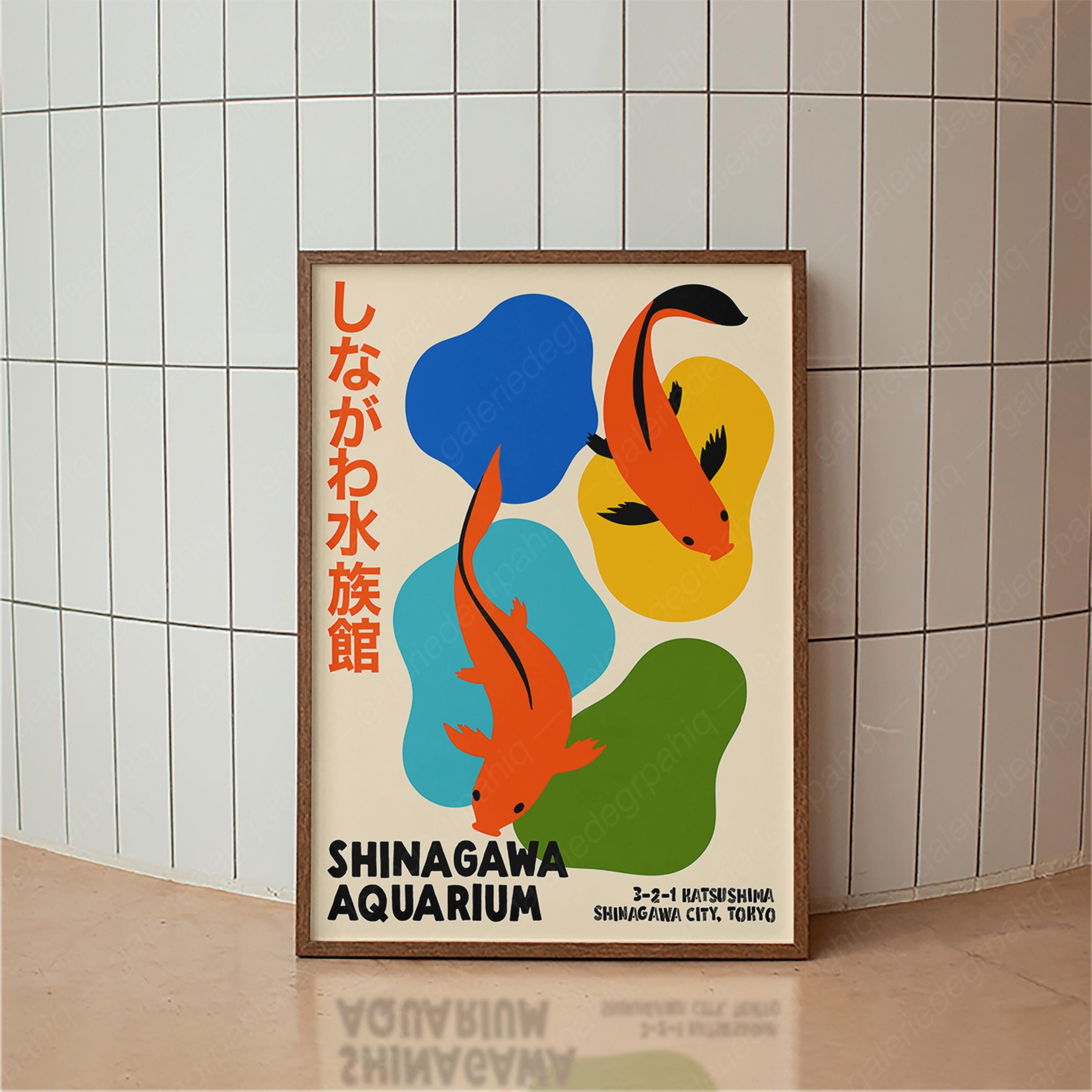 Japoński Plakat z Rybami Koi d – Aquarium Fish Japan recenzja i cena