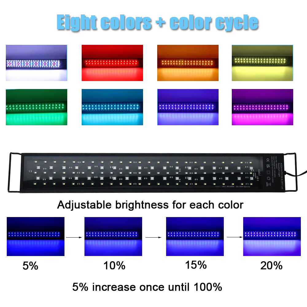 Lampa LED do akwarium 30-60cm, – Aquarium Fish Enrichment recenzja i cena